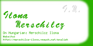 ilona merschilcz business card